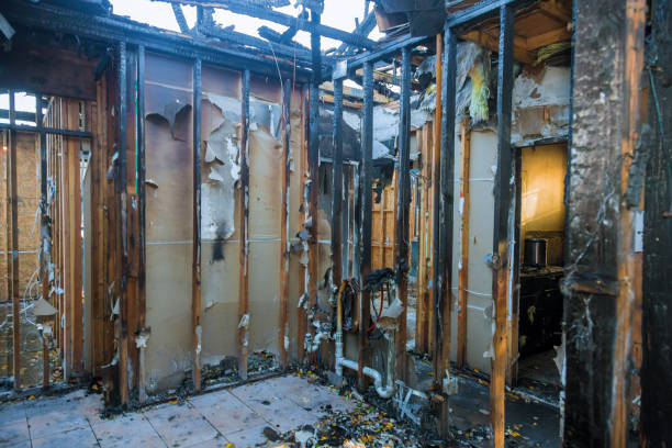 Professional Fire Damage Cleanup technician working in Immaculata, PA